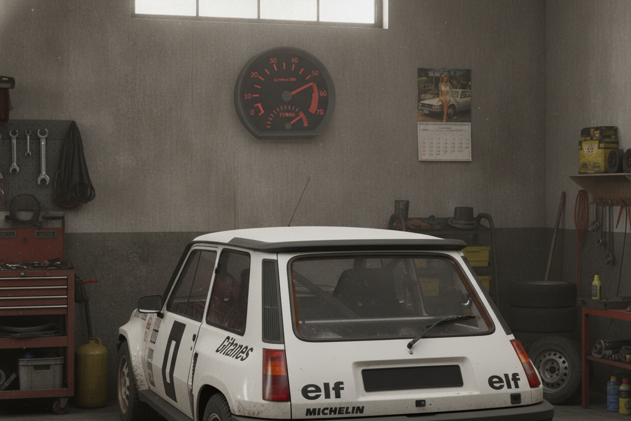 RENAULT R5 TURBO WALL CLOCK STL 3MF DIGITAL FILE FOR 3D PRINT