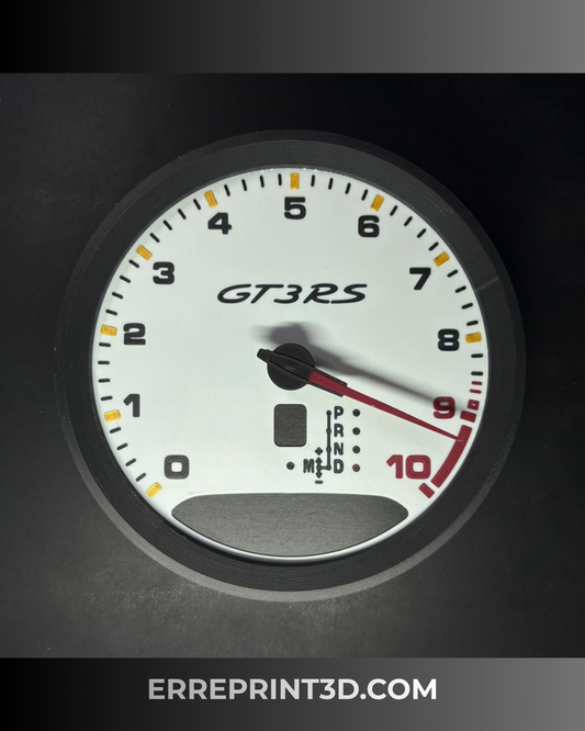 GT3RS 991 DESK CLOCK DIGITAL FILE 3D PRINT STL 3MF