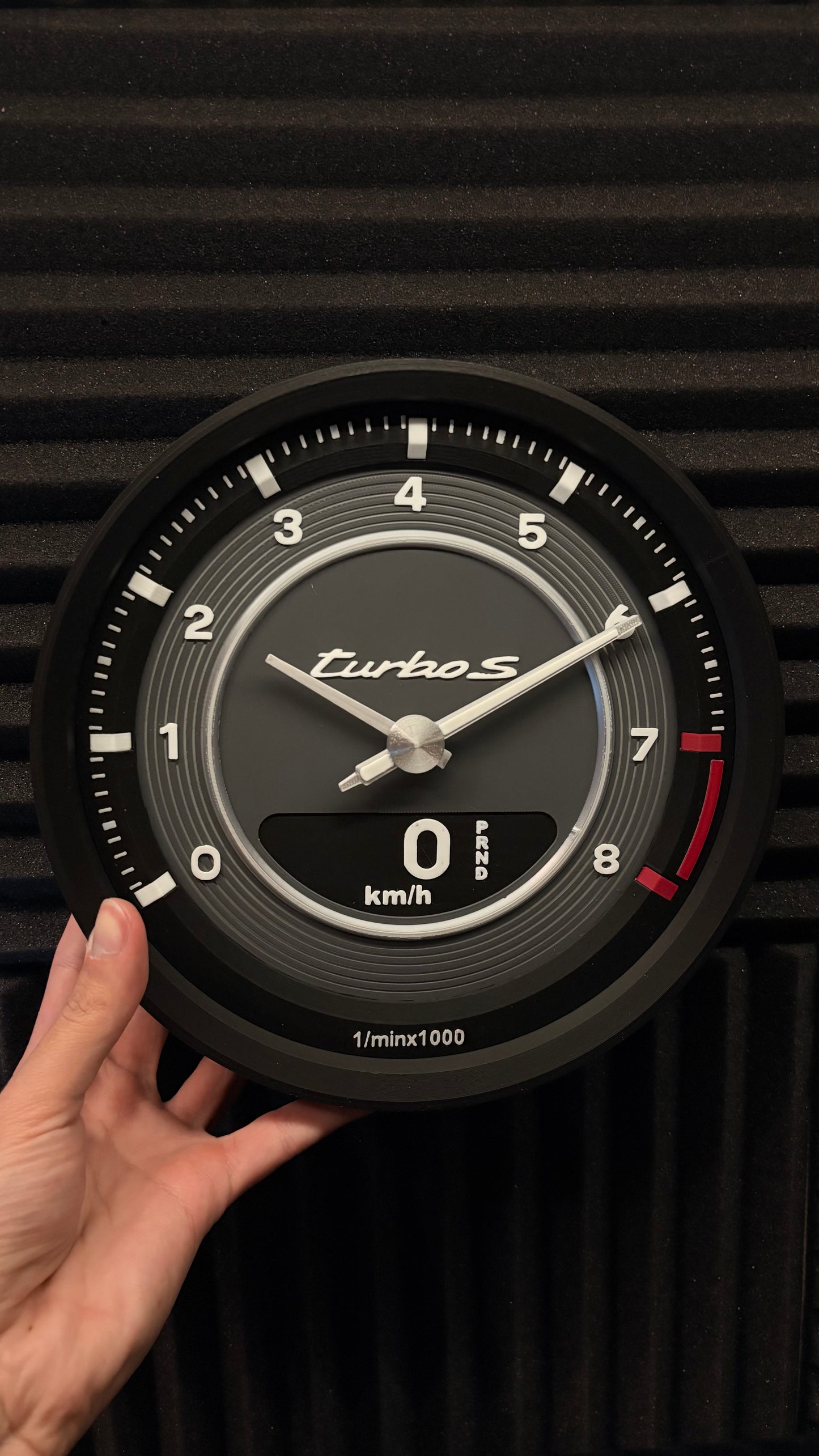 Porsche 992 RevClock COLLECTION STL 3MF Wall Clock DIGITAL FILE