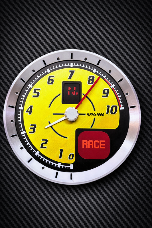 FERRARI F430 Scuderia STL FILE Tachometer Wall Clock
