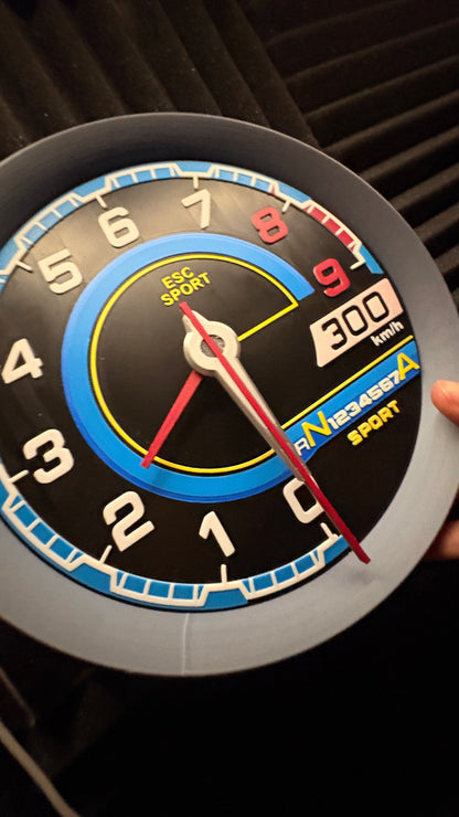 Lamborghini Tribute Wall Clock Racing