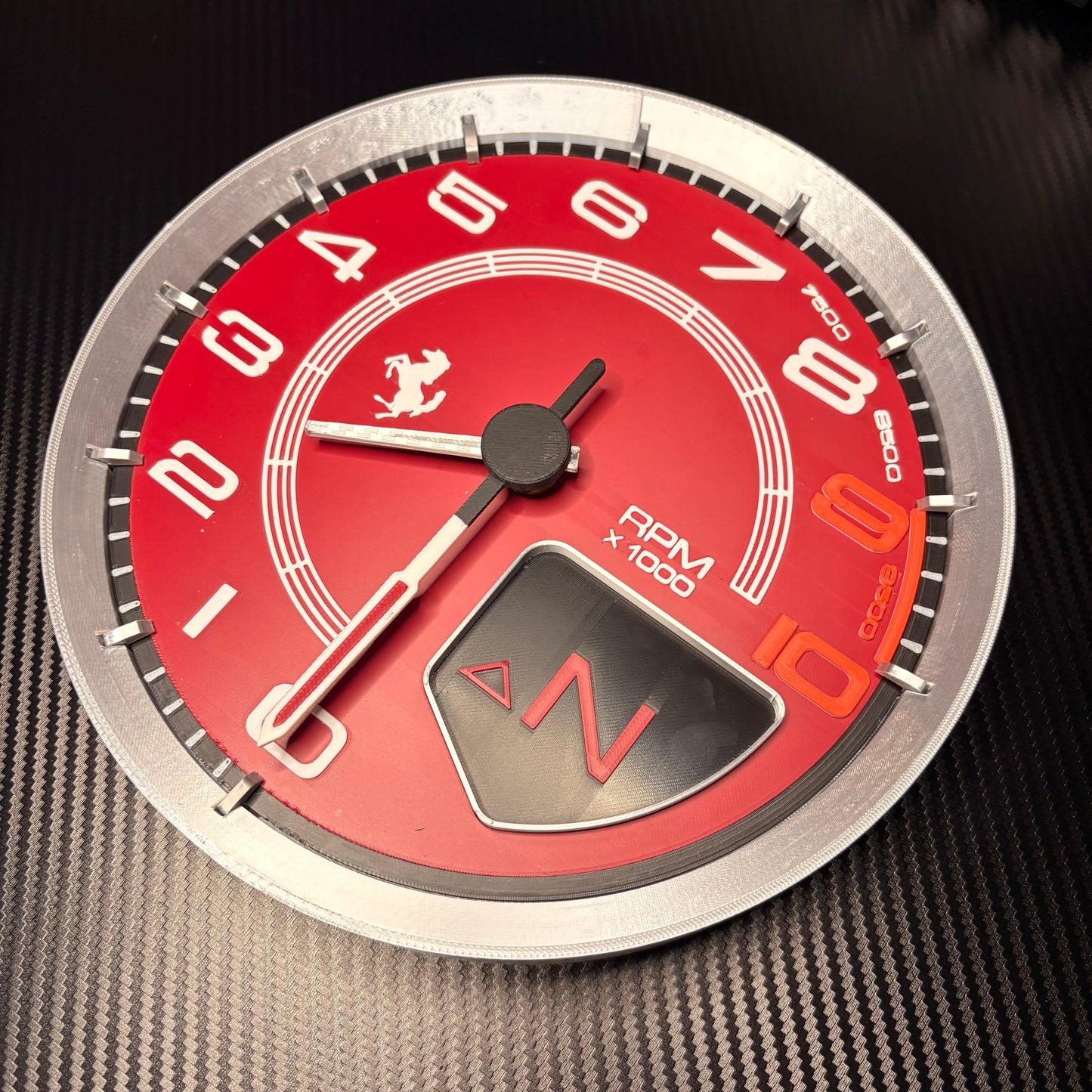 Ferrari 458 488 Pista Wall Clock STL 3mf DIGITAL FILE 3DPRINT