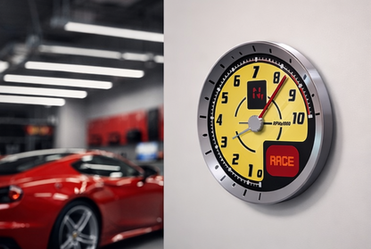 FERRARI F430 Scuderia Inspired Tachometer Wall Clock