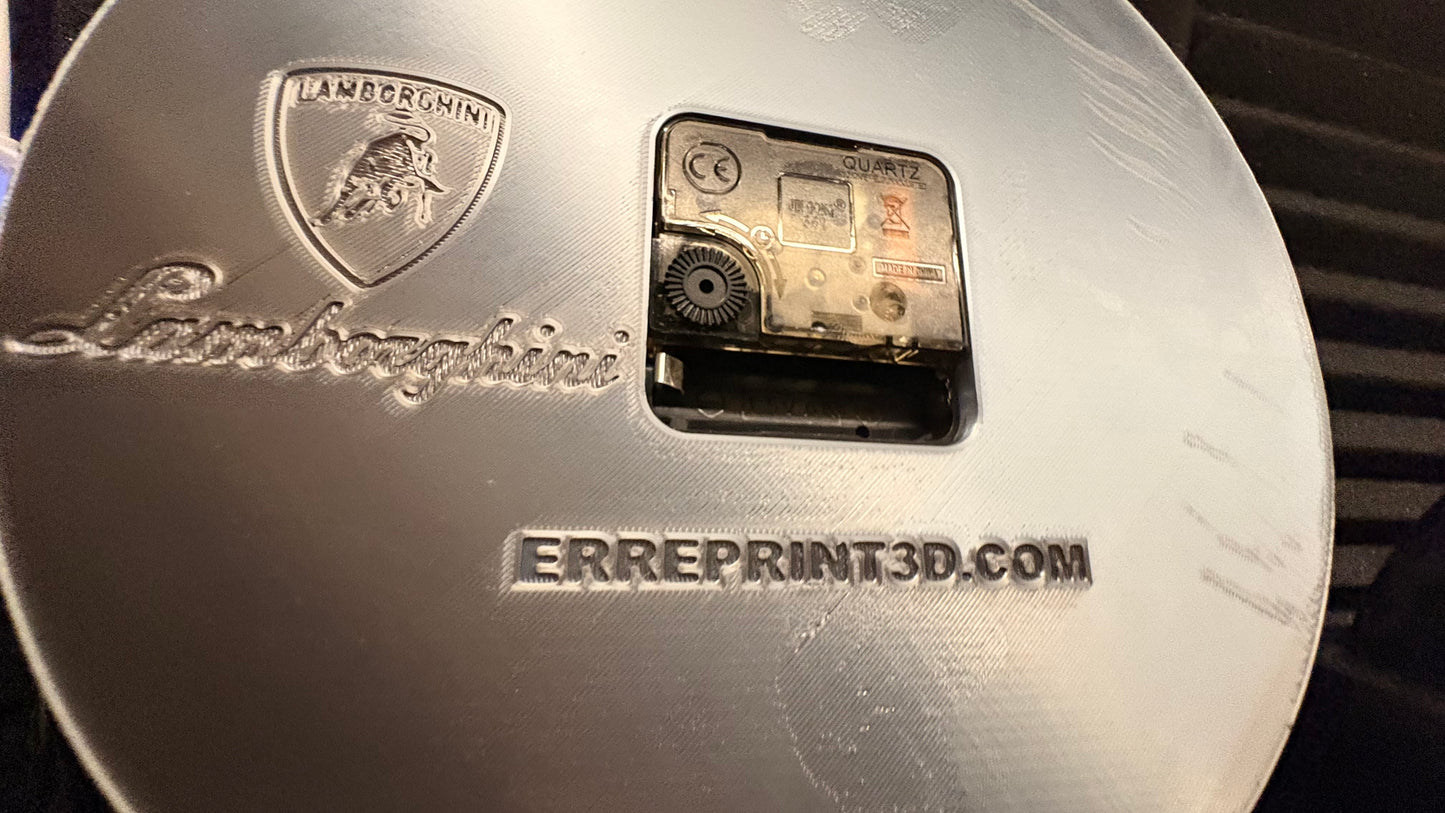LAMBORGHINI WALL CLOCK DIGITAL FILE 3DPRINT