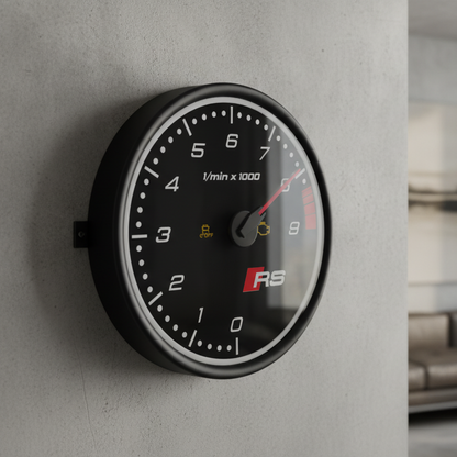 AUDI RS WALL CLOCK STL 3MF DIGITAL FILE FOR 3D PRINT