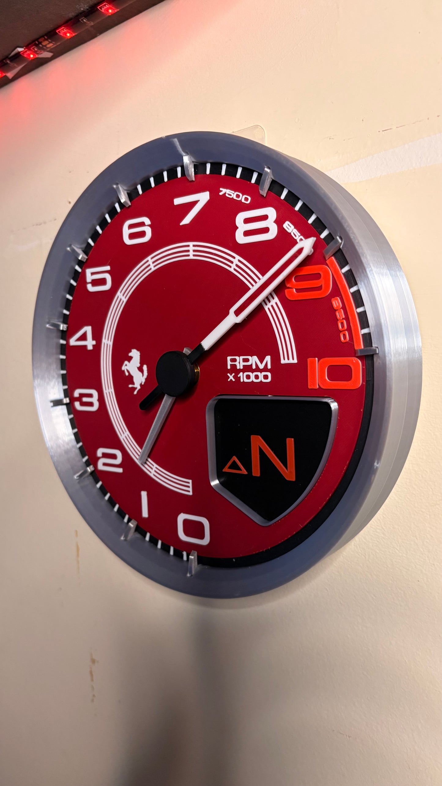 FERRARI 488 Pista WALL CLOCK