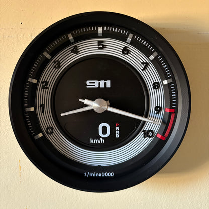 Porsche 992 RevClock COLLECTION STL 3MF Wall Clock DIGITAL FILE