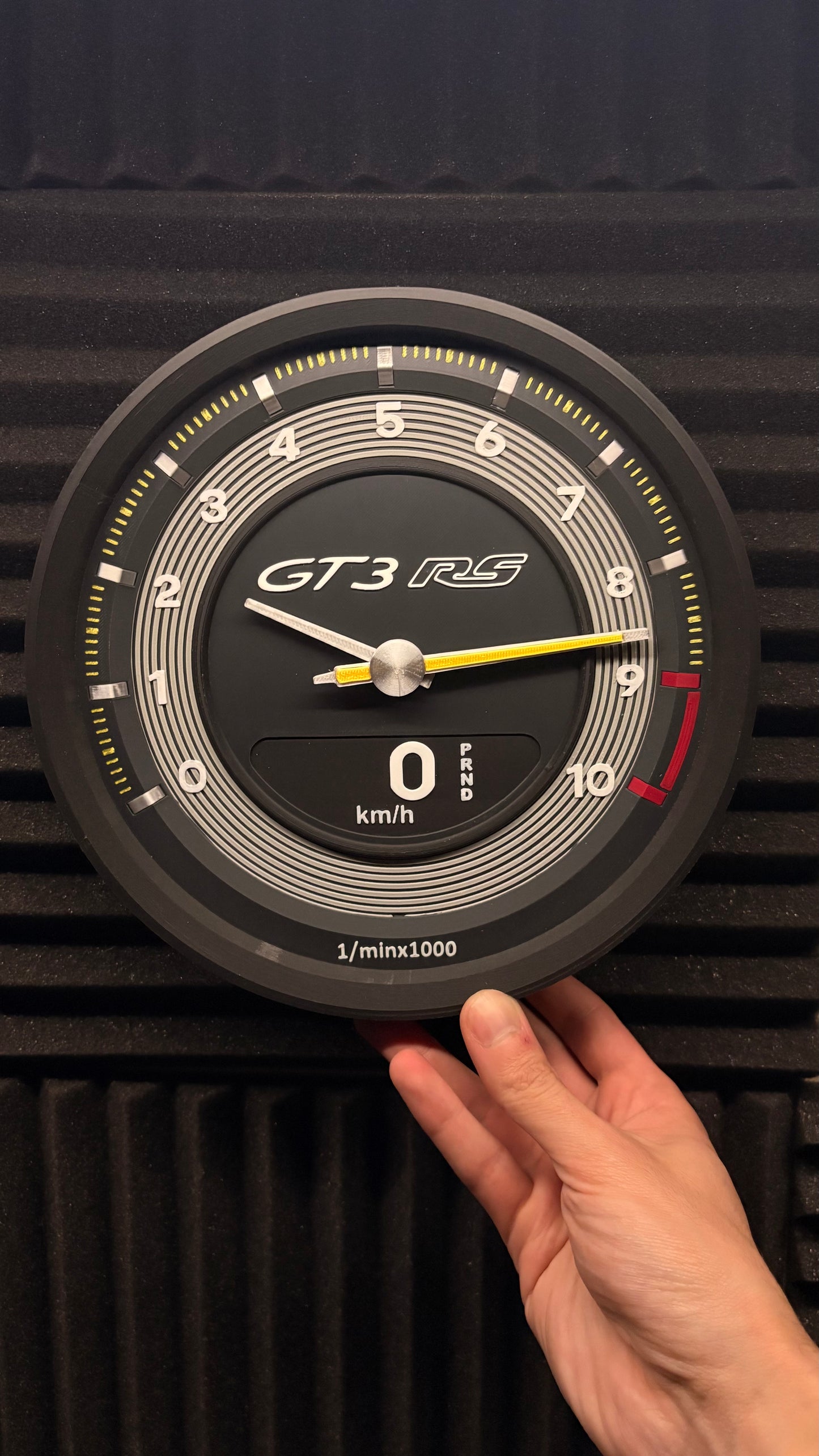Porsche 992 RevClock COLLECTION STL 3MF Wall Clock DIGITAL FILE