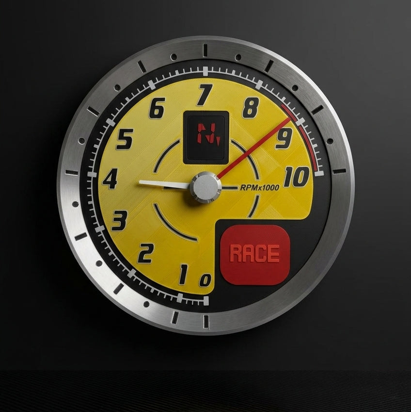 FERRARI F430 Scuderia STL FILE Tachometer Wall Clock