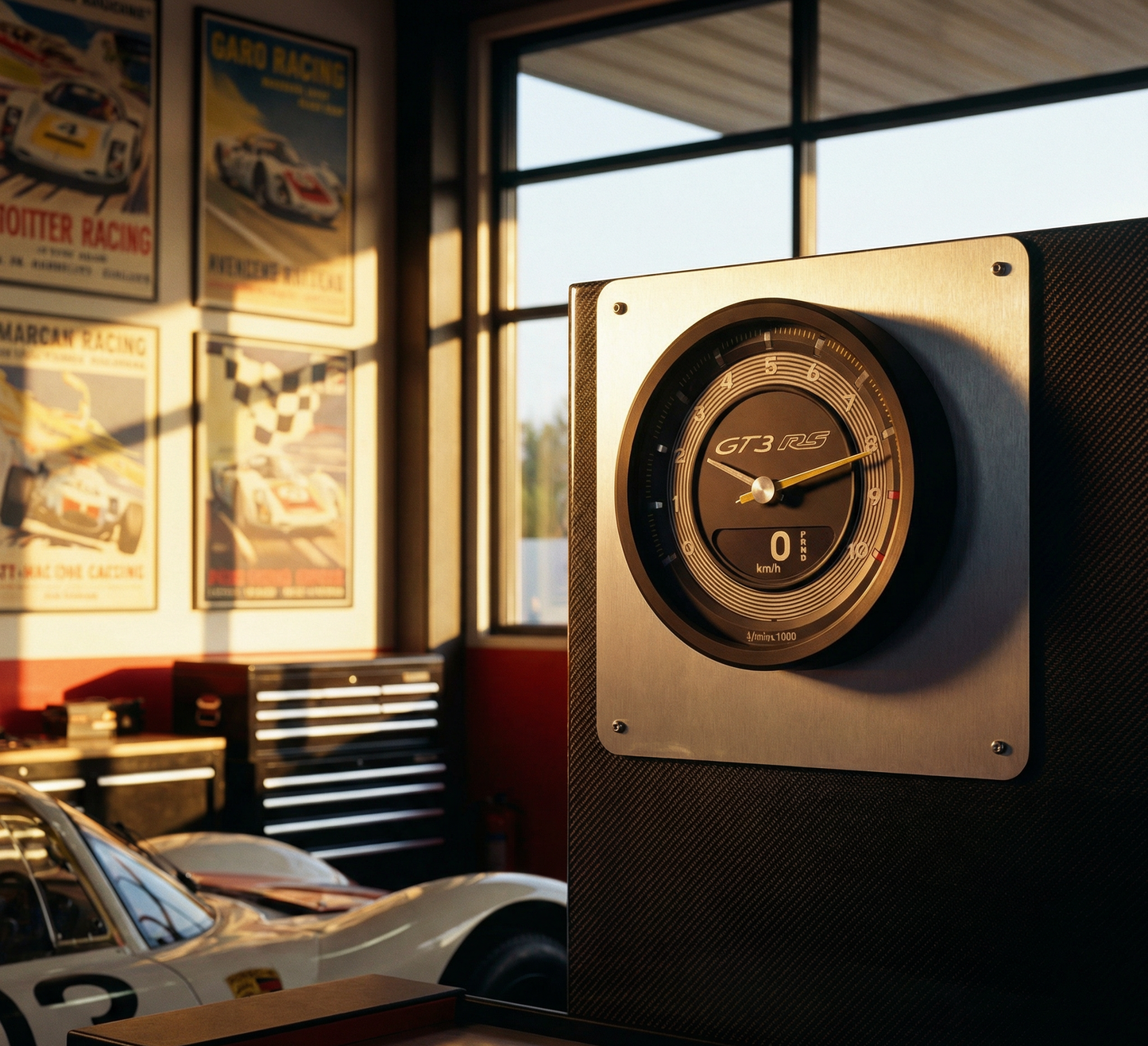 Porsche 992 RevClock COLLECTION STL 3MF Wall Clock DIGITAL FILE