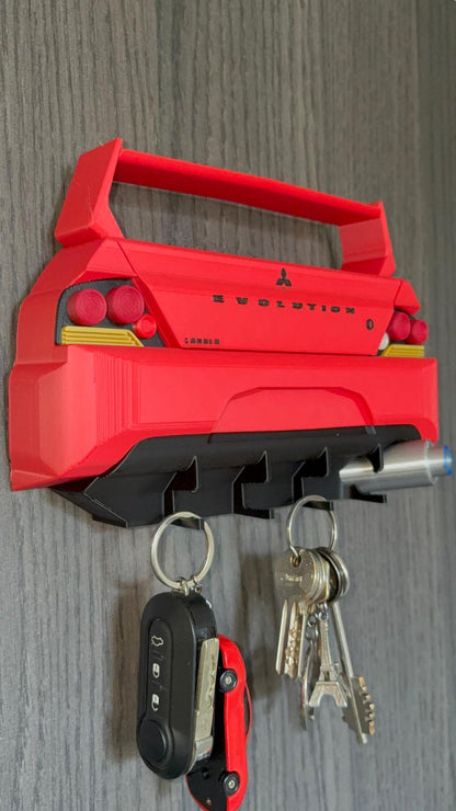 Lancer EVO IX Key Holder STL 3MF DIGITAL File