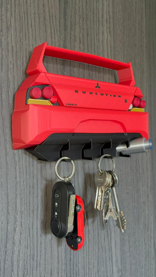 Mitsubishi Lancer Evo 9 Wall Key Ring – ErrePrint3D Edition