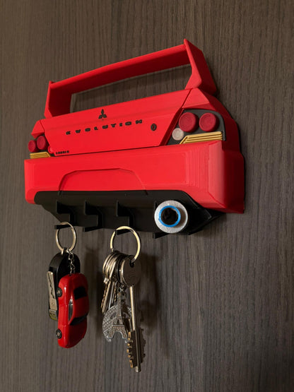 Lancer EVO IX Key Holder STL 3MF DIGITAL File