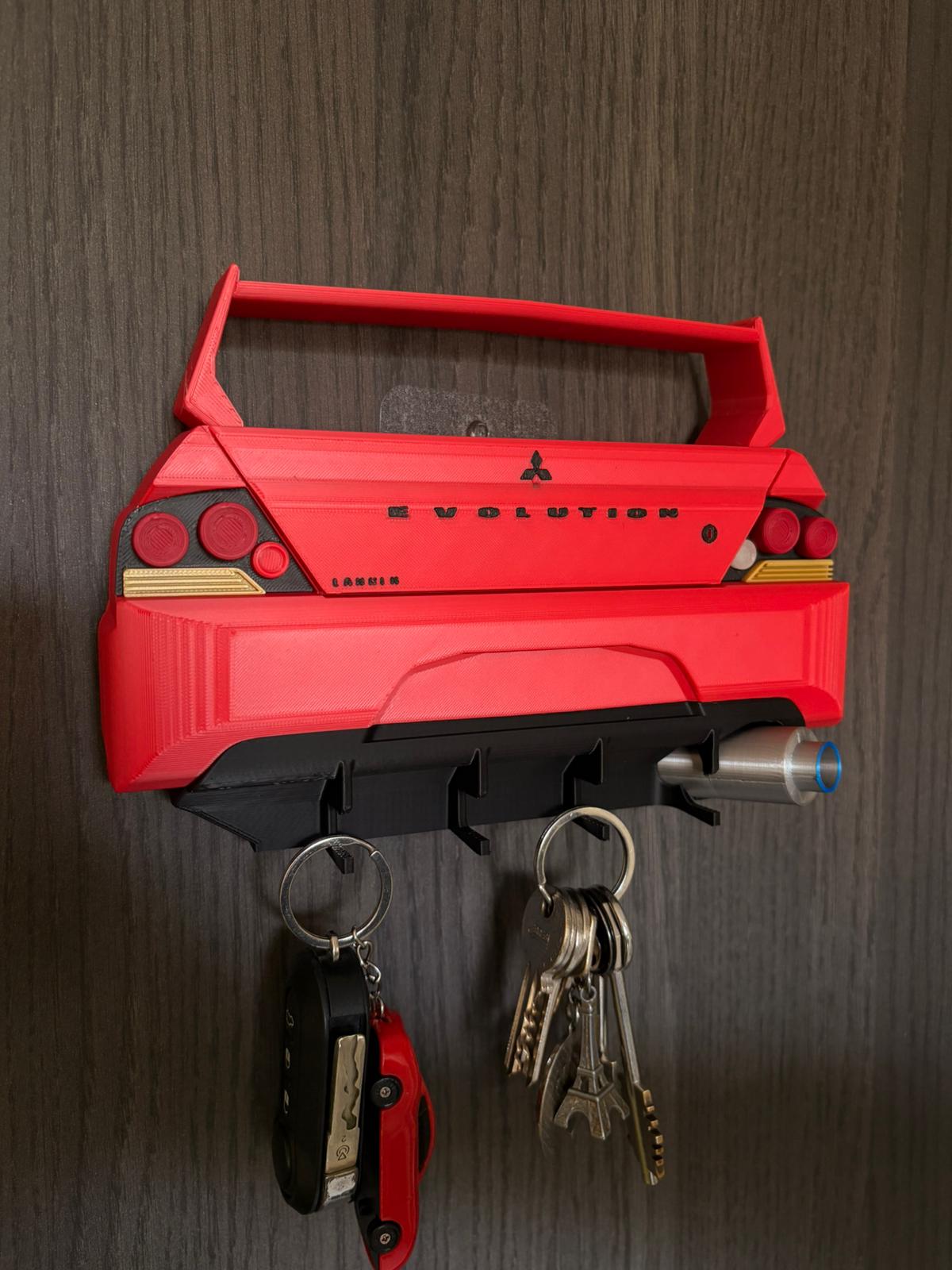 Lancer EVO IX Key Holder STL 3MF DIGITAL File