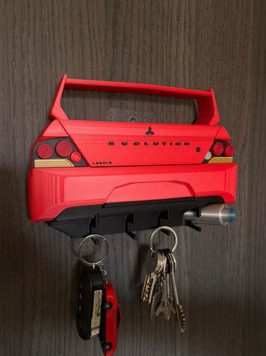 Lancer EVO IX Key Holder STL 3MF DIGITAL File