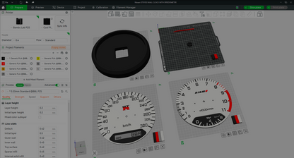 NISSAN GTR R33 R34 WALL CLOCK STL 3MF DIGITAL FILE FOR 3DPRINT