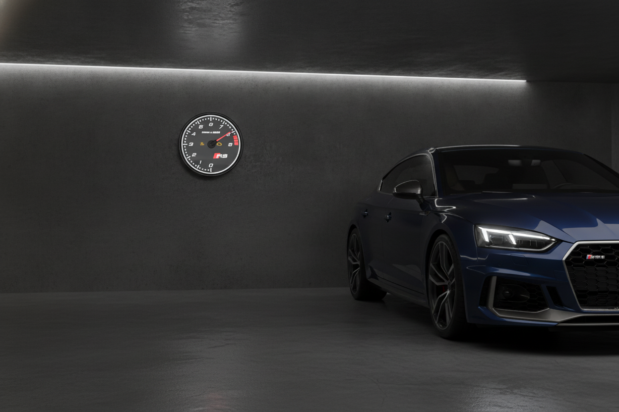AUDI RS WALL CLOCK STL 3MF DIGITAL FILE FOR 3D PRINT