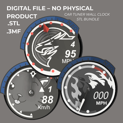 Need For Speed U2 TUNER BUNDLE Tachometer Clock – (4 Designs Bundle)