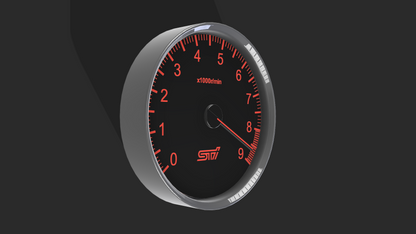 Subaru STI Tachometer – File Digitale STL / 3MF Wall Clock