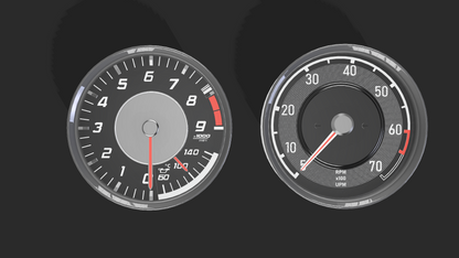 KIT 2 AMG WALL CLOCK (SLS GTR AND OLD CLASSIC)