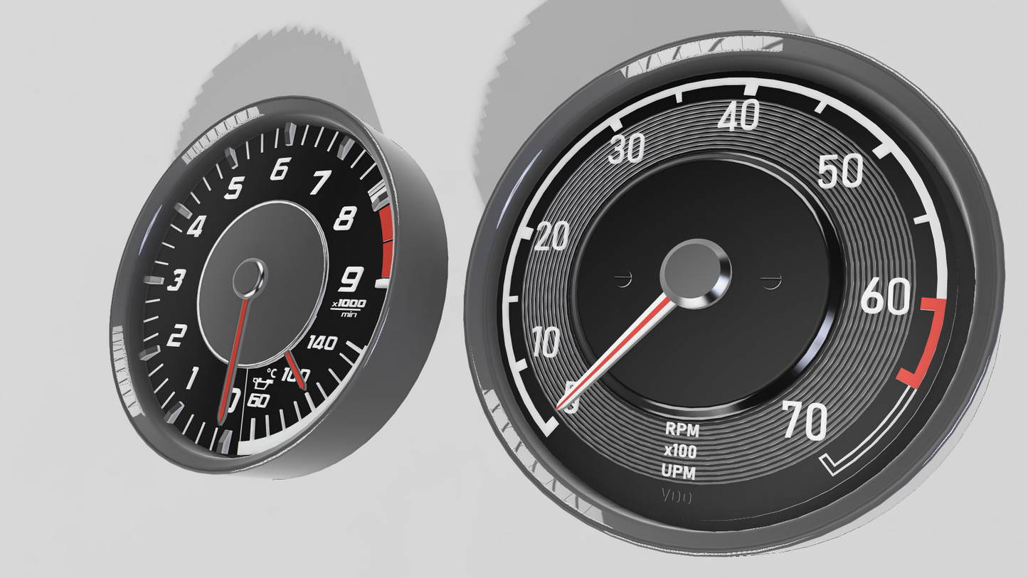 KIT 2 AMG WALL CLOCK (SLS GTR AND OLD CLASSIC)