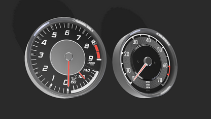 KIT 2 AMG WALL CLOCK (SLS GTR AND OLD CLASSIC)